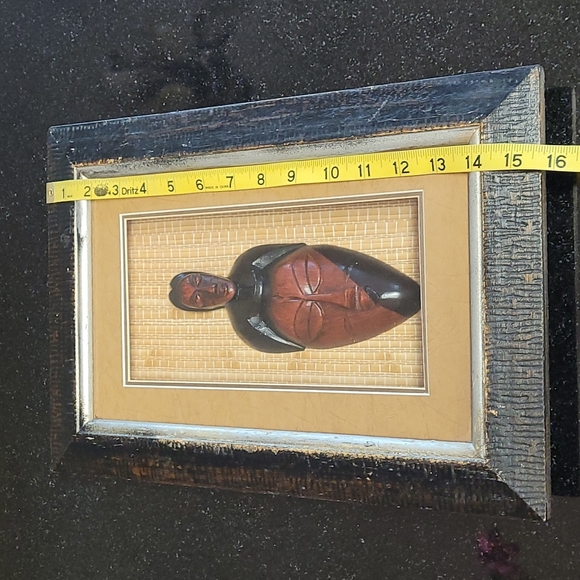 Framed Shadowbox African Mask - Picture 7 of 7